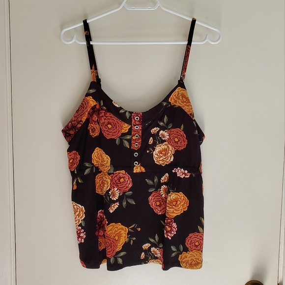 Ricki's Button Front Smocked Tank - Picture 1 of 5